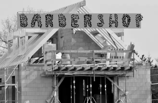 barbershop Font examples