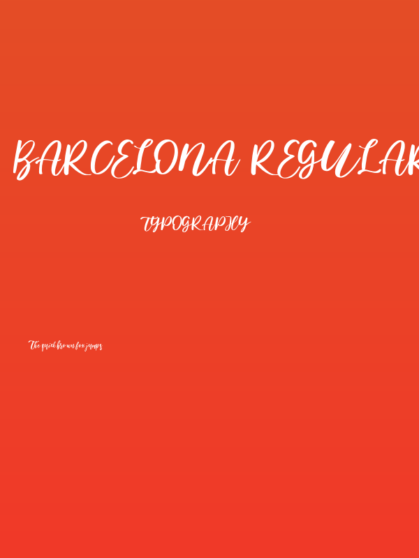 barcelona  Regular Poster