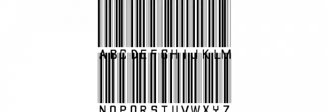 barcode font خط أحرف كبيرة