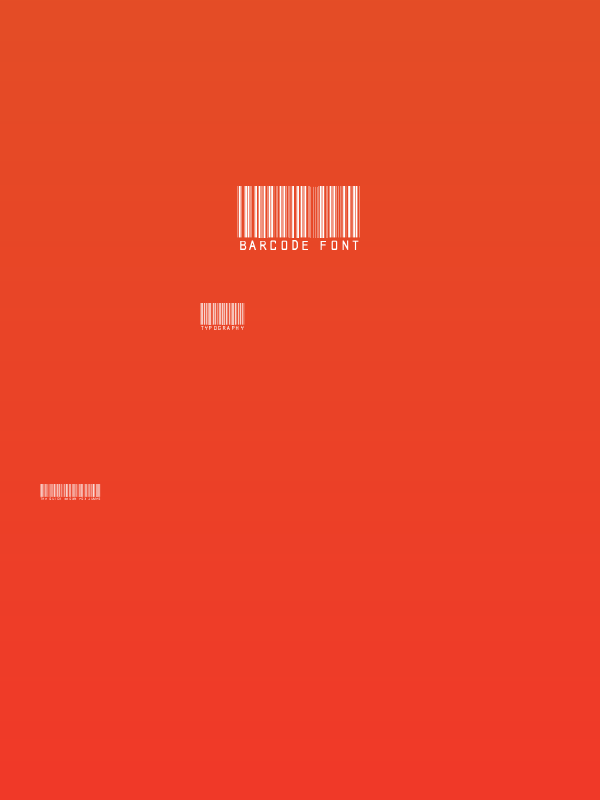 barcode font Poster