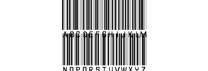 barcode font Font LOWERCASE