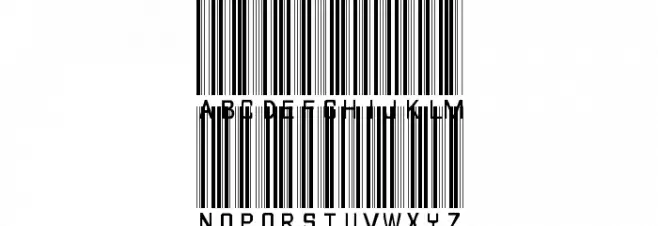 barcode font फ़ॉन्ट लोअरकेस
