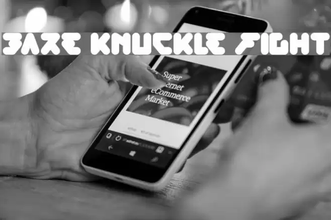 bare knuckle fight Font examples