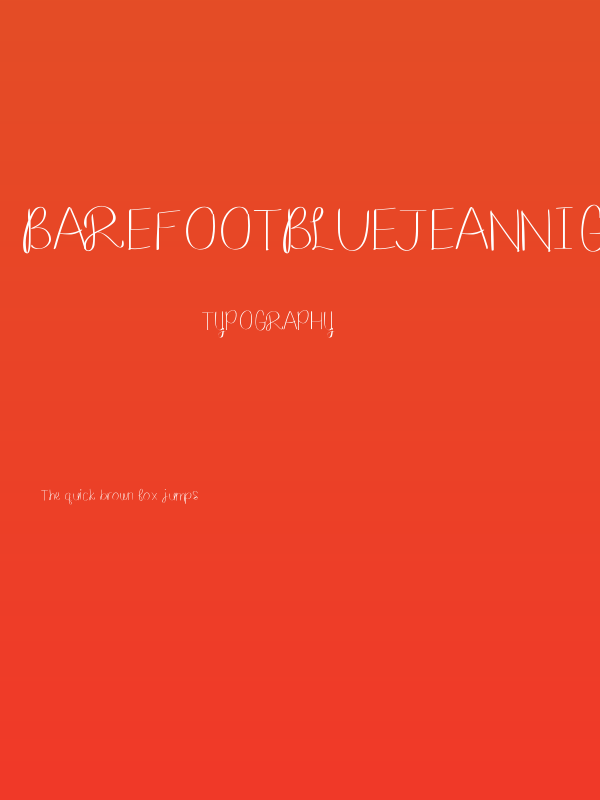 barefootbluejeannight Poster