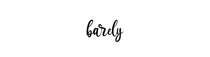 barely  Free Fonts Download