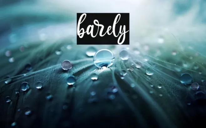 barely Example 1