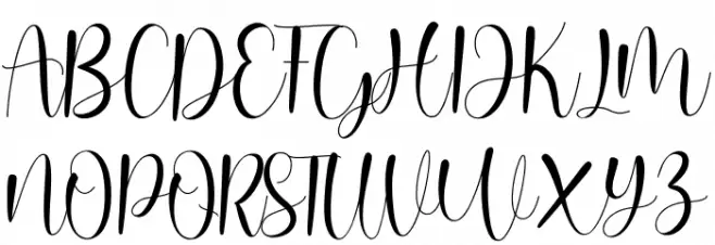 barisha script - Personal Use Schriftart Groß