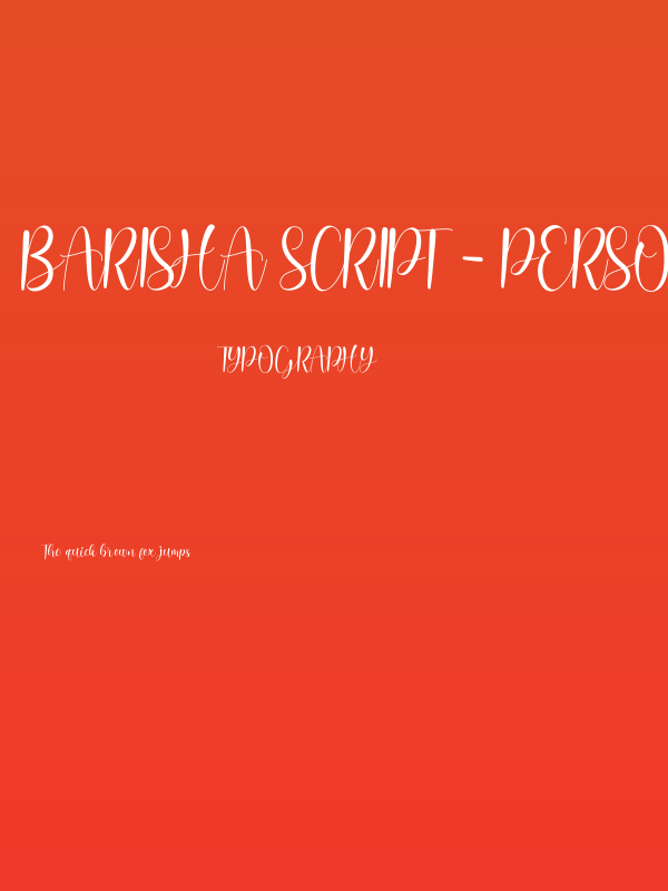 barisha script - Personal Use Poster