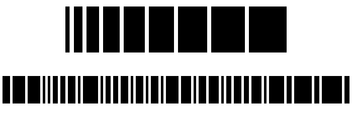 barkode Regular Font OTHER CHARS