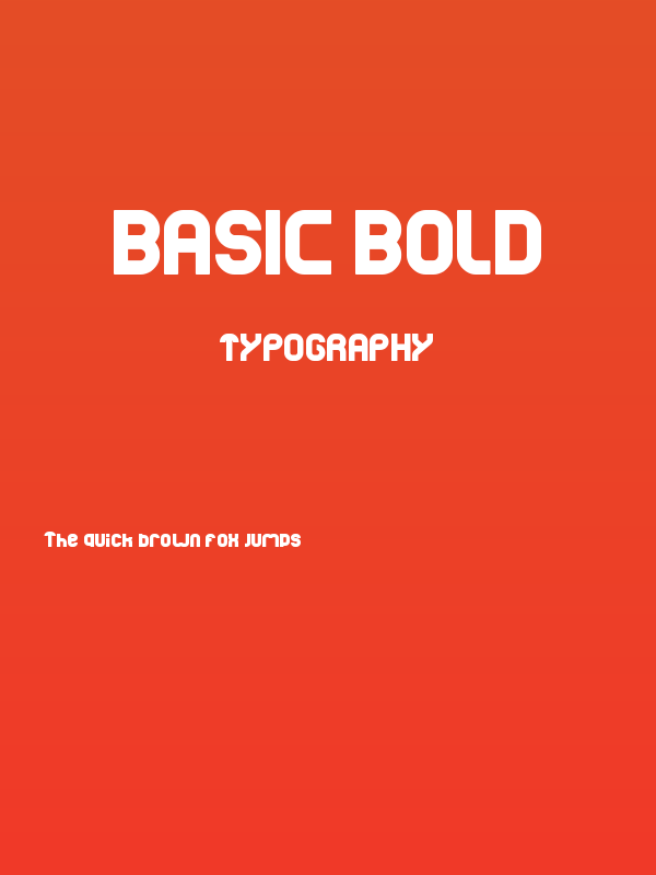 basic Bold Poster