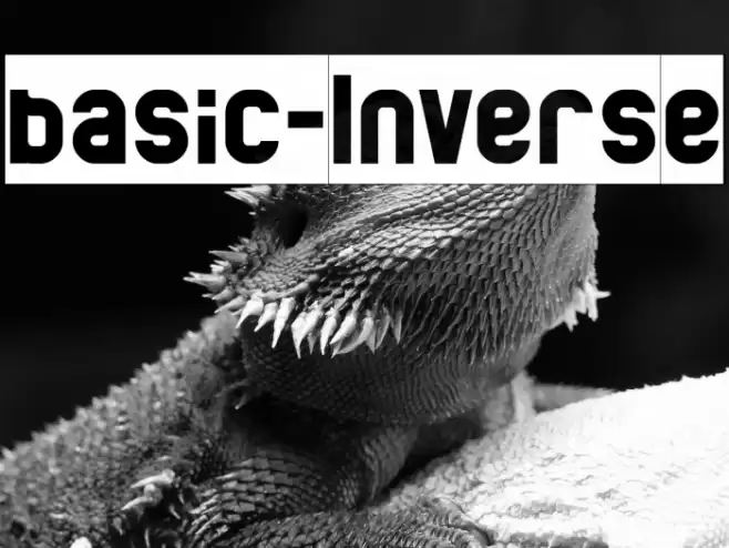 basic-Inverse Font examples