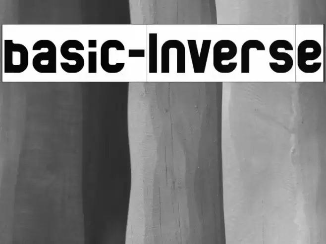 basic-Inverse Font examples