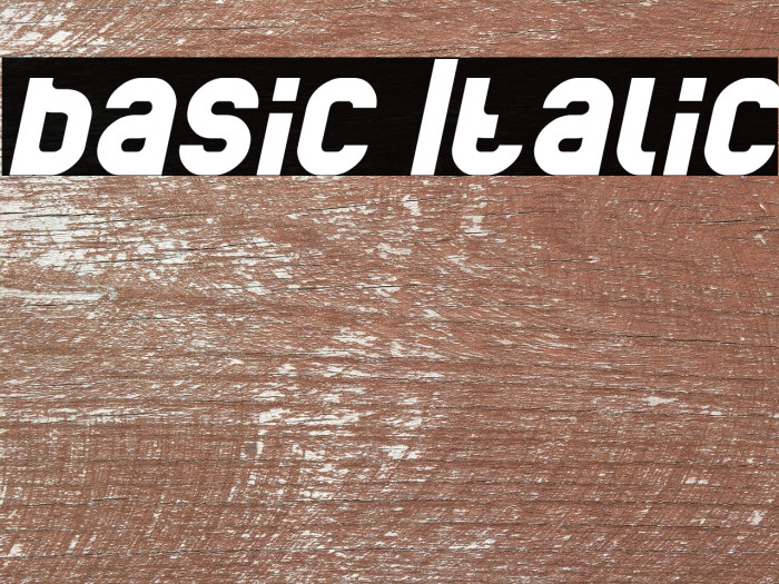 basic Italic Example 2