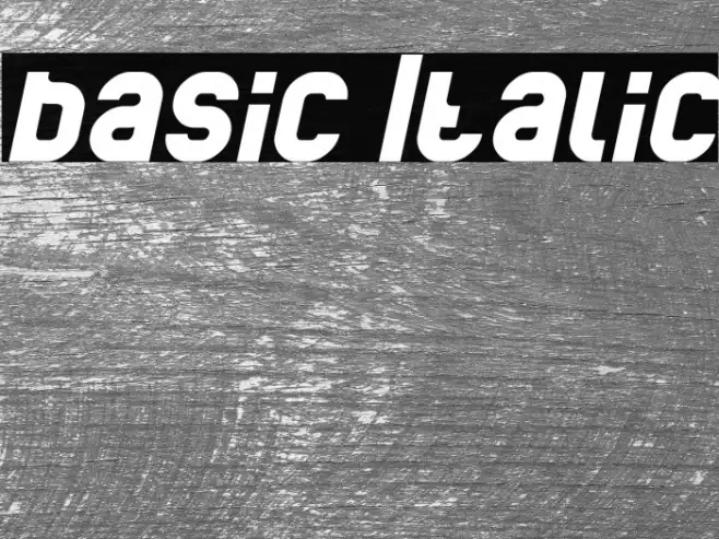 basic Italic Example 2