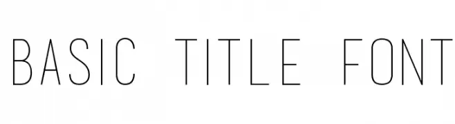 basic title font  les polices de caractères gratuit tlcharger