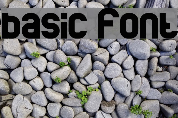 basic Font examples
