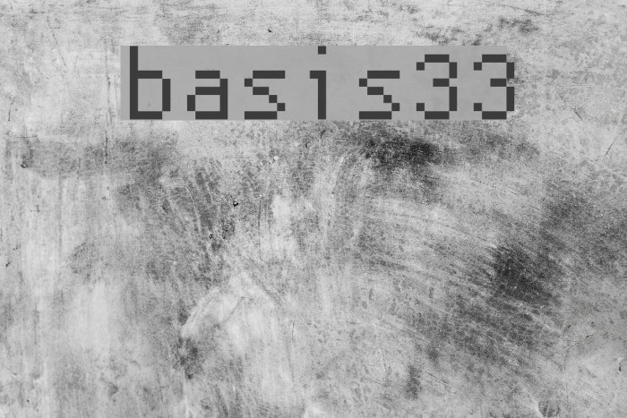 basis33 Font examples