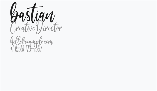 bastian Business Card