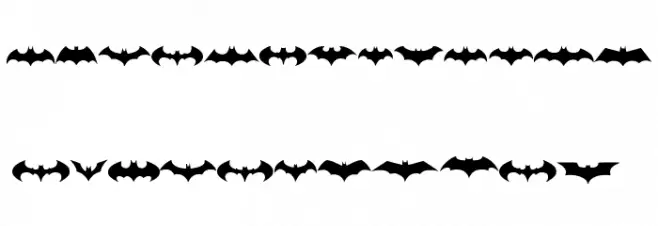 batman logo evolution tfb 字体 大写