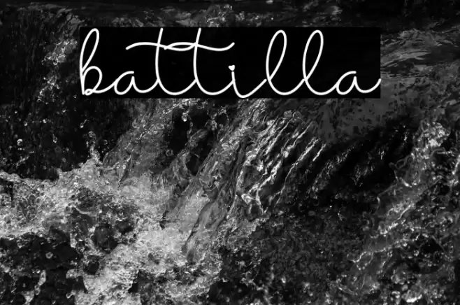 battilla Font examples
