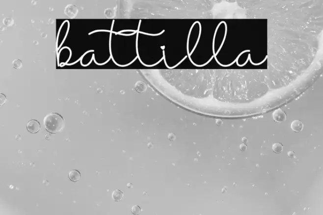 battilla Font examples