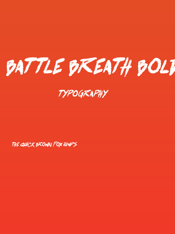 battle breath Bold Italic Poster
