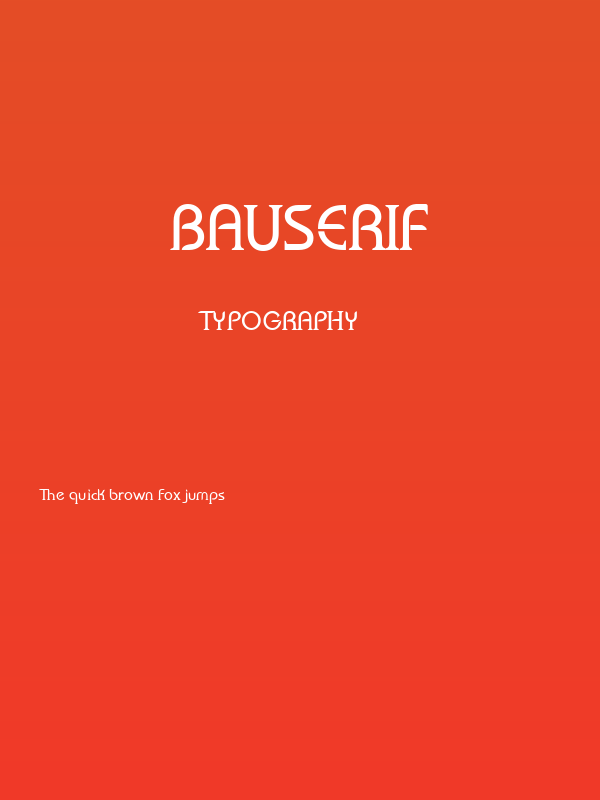 bauserif Poster