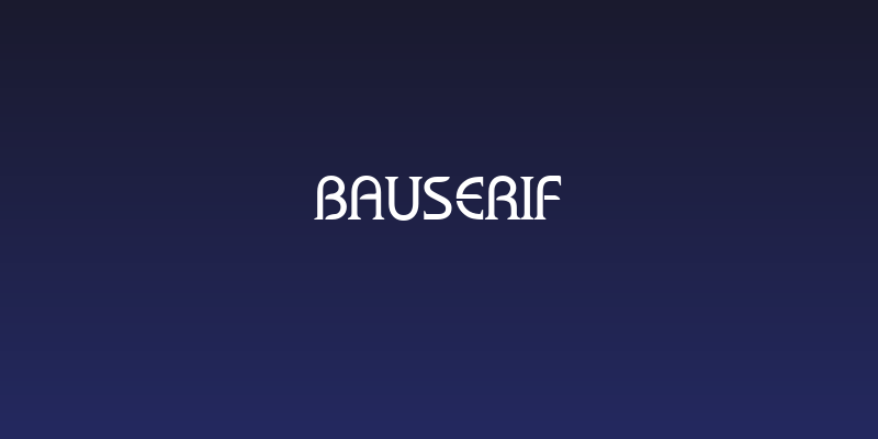 bauserif Social Header