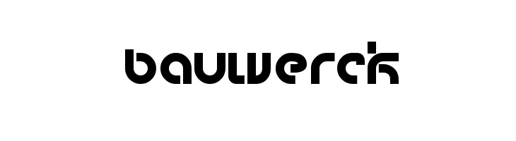 bauwerck  font caratteri gratis