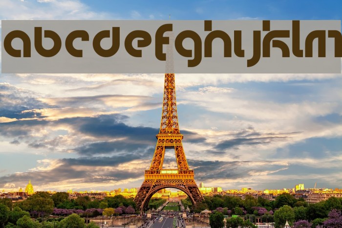 bauwerck Font examples