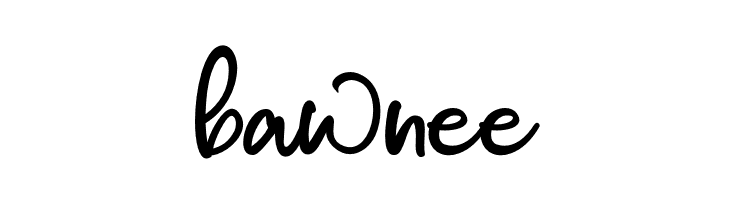 bawnee  font caratteri gratis