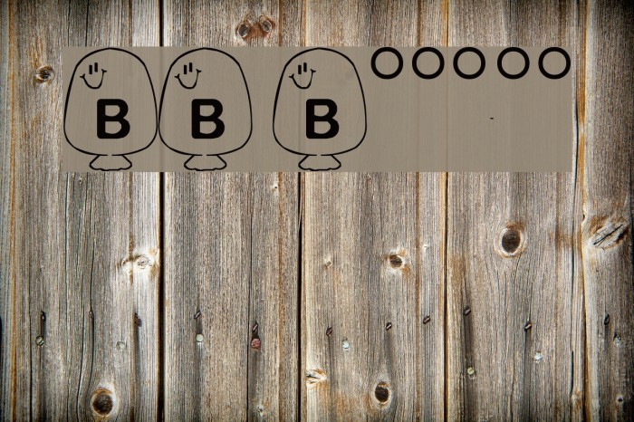 BB Balloons Font examples