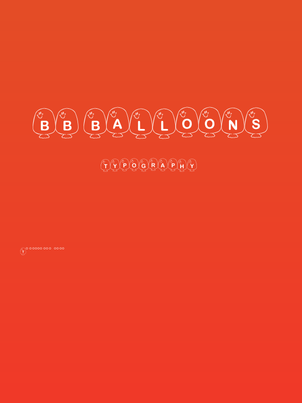 BB Balloons Poster