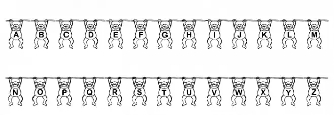 BB Monkey Schriftart Groß