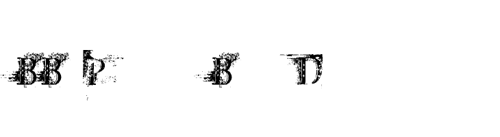 BB Petie Boy Destroyed Font