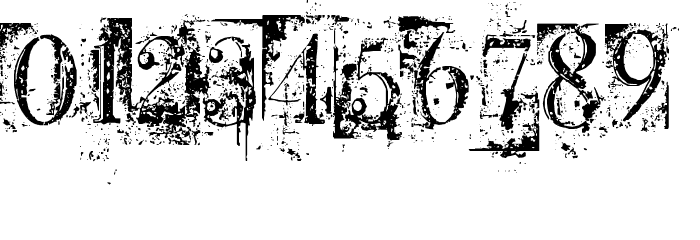 BB Petie Boy Destroyed Font OTHER CHARS