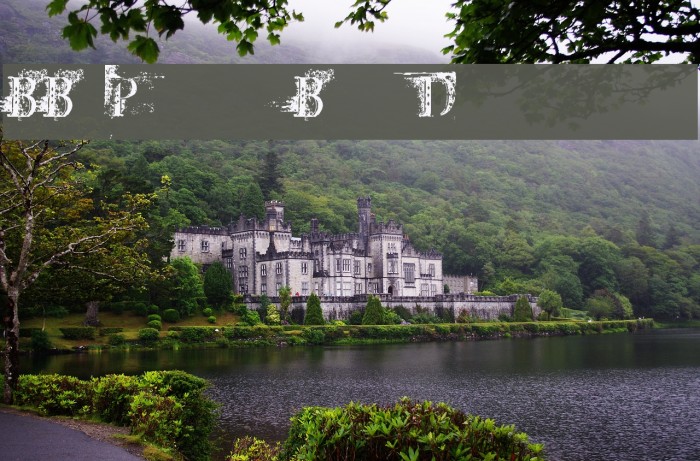 BB Petie Boy Destroyed Font examples