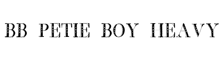 BB Petie Boy Heavy  Скачать бесплатные шрифты