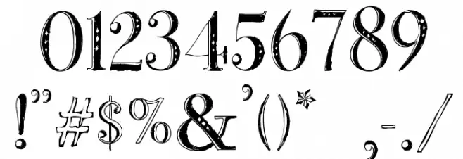 BB Petie Boy Heavy Font OTHER CHARS