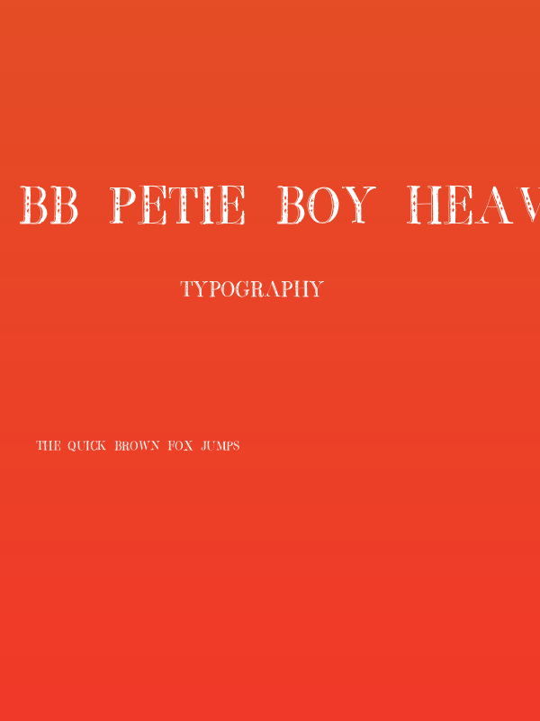 BB Petie Boy Heavy Poster