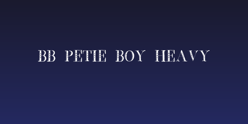 BB Petie Boy Heavy Social Header