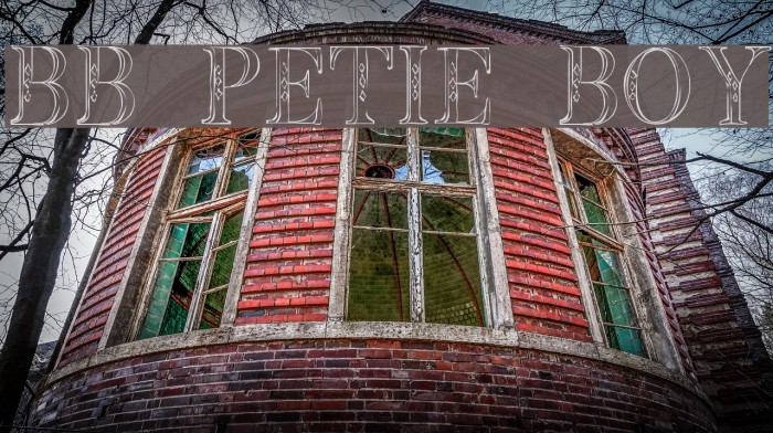 BB Petie Boy Font examples