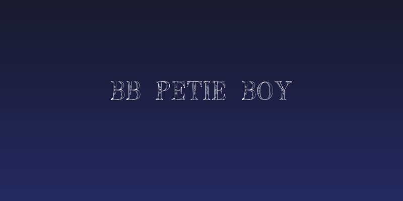 BB Petie Boy Social Header