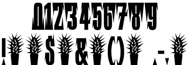 BBBouquet Compressed Font OTHER CHARS