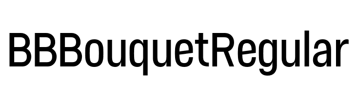 BBBouquet Regular  font caratteri gratis