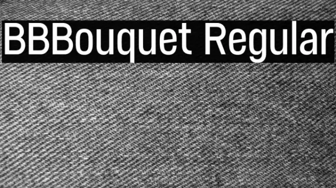 BBBouquet Regular Font examples