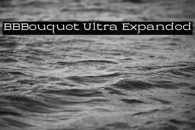 BBBouquet Ultra Expanded Font examples