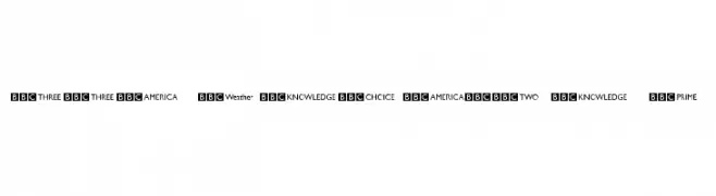 BBC Striped Channel Logos  नि: शुल्क फ़ॉन्ट्स डाउनलोड