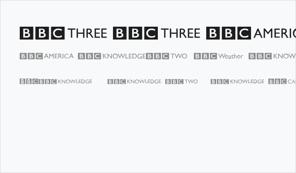 BBC Striped Channel Logos Business Card