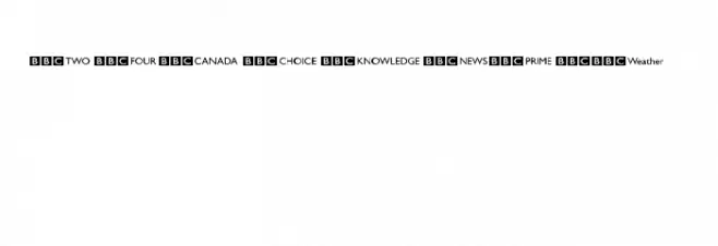 BBC Striped Channel Logos フォント 小文字